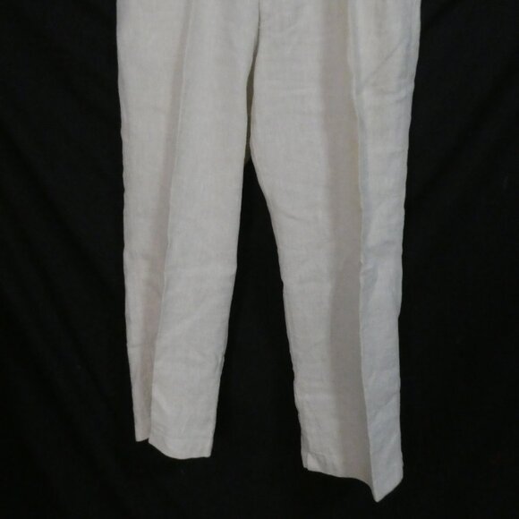 Y2K | OLD NAVY SURPLUS CO. | 36 x 30 | Classic Beige Linen Straight Leg Pants - Picture 7 of 16